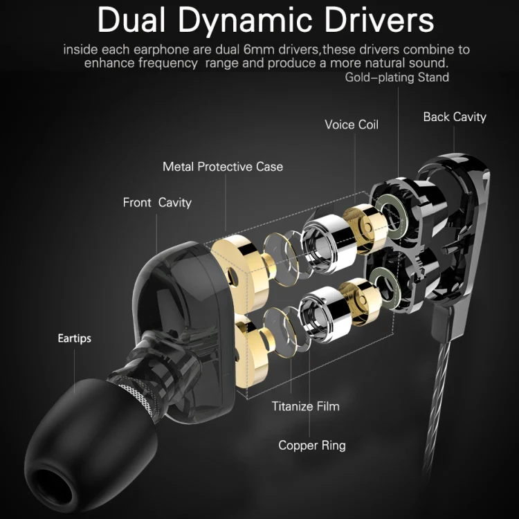 هندزفری گیمینگ موبایل مدل Langsdom D4C Dual Dynamic جک 3.5mm