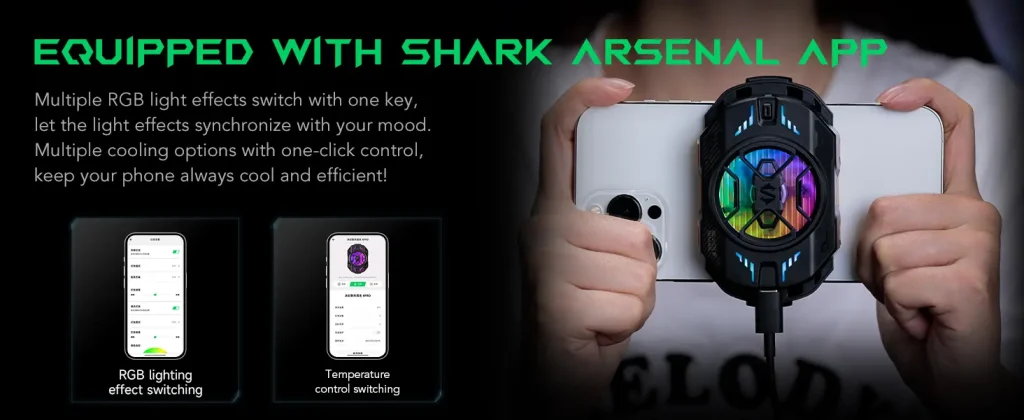 فن خنک کننده گوشی موبایل بلک شارک Black Shark 4 Pro رادیاتوری گیره ای 19