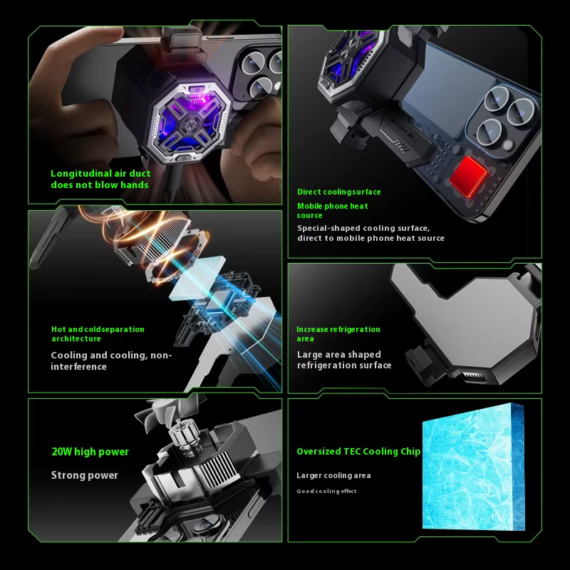 فن خنک کننده گوشی موبایل مدل Piva BL7 رادیاتوری گیره ای