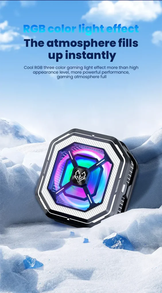 فن خنک کننده گوشی موبایل HL01 15W رادیاتوری مگنتی گیره ای