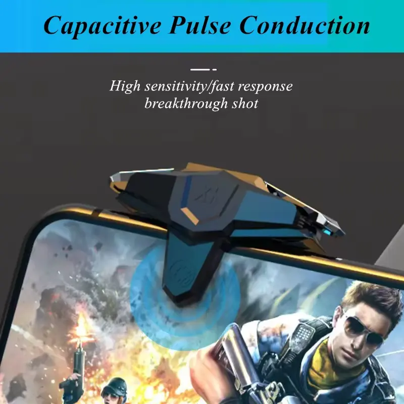 دسته بازی موبایل 4 انگشتی مدل Js66 لیزری