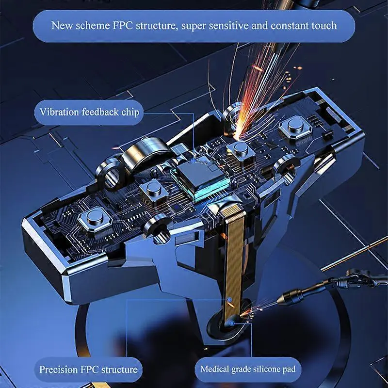 دسته بازی موبایل 4 انگشتی مدل Js66 لیزری 9