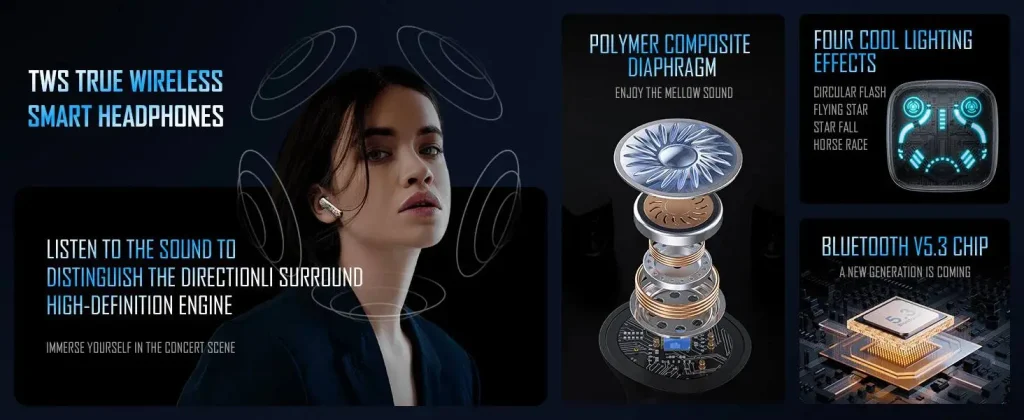 هدفون بلوتوثی گیمینگ اونیکوما مدل T1 